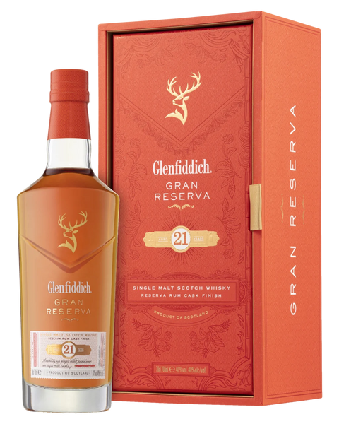 Glenfiddich Gran Reserva 21 Year Old Single Malt Scotch Whisky 700mL