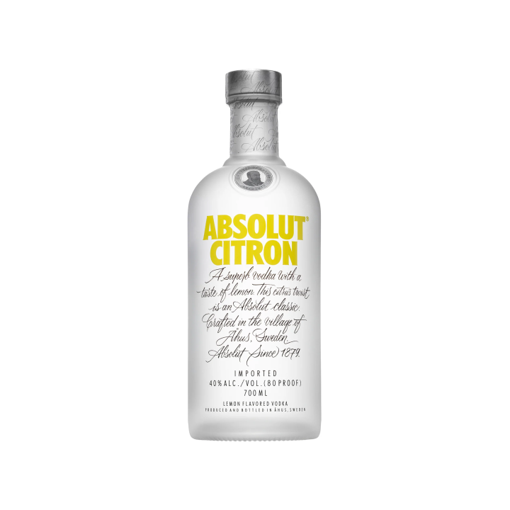 Absolut Vodka Citron 700ml – The Loose Dozen - Fine Wine & Spirits